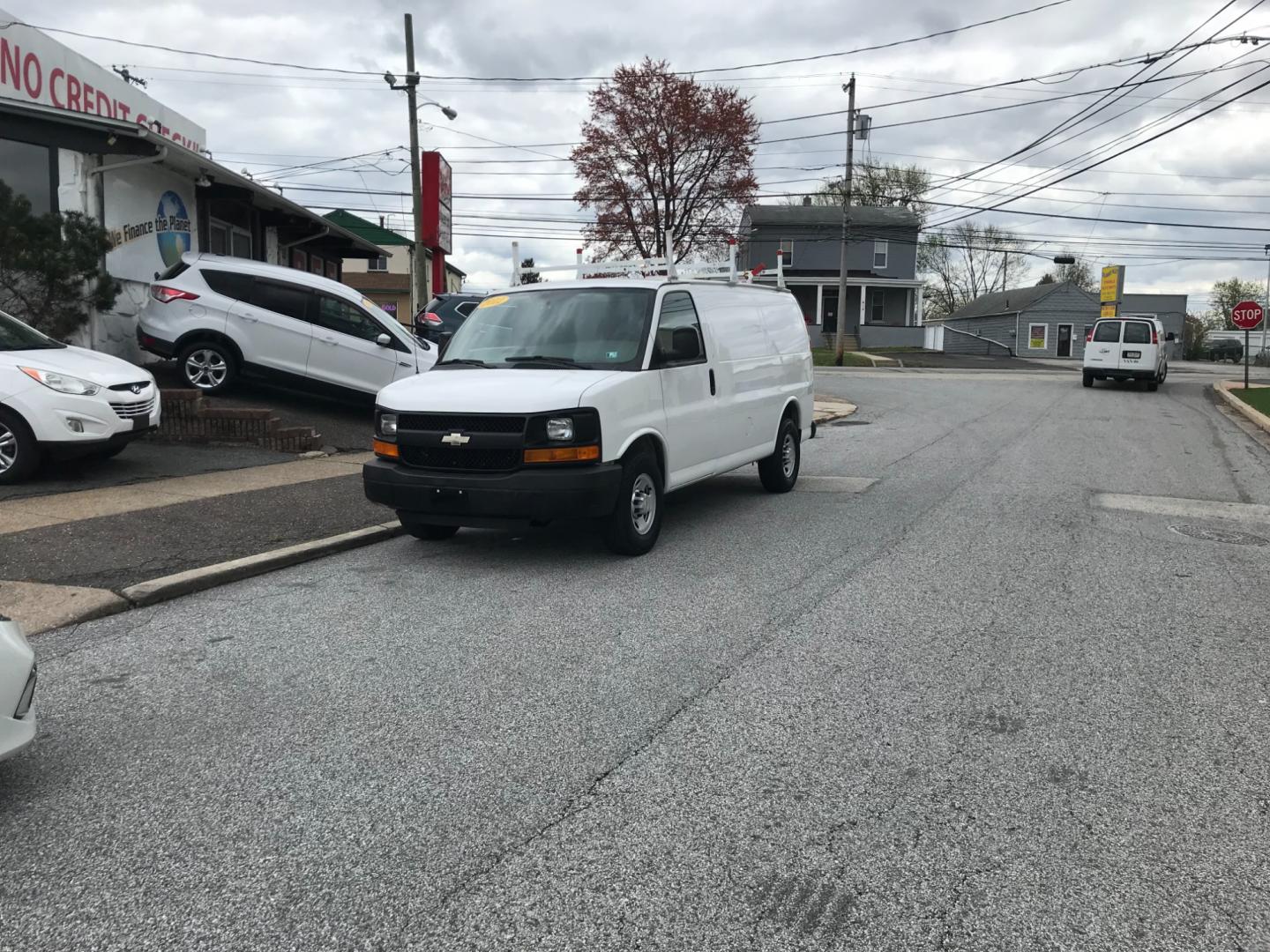 2012 White /Gray Chevrolet Express 2500 (1GCWGFCA8C1) with an 4.8 V8 engine, Automatic transmission, located at 577 Chester Pike, Prospect Park, PA, 19076, (610) 237-1015, 39.886154, -75.302338 - Photo#1